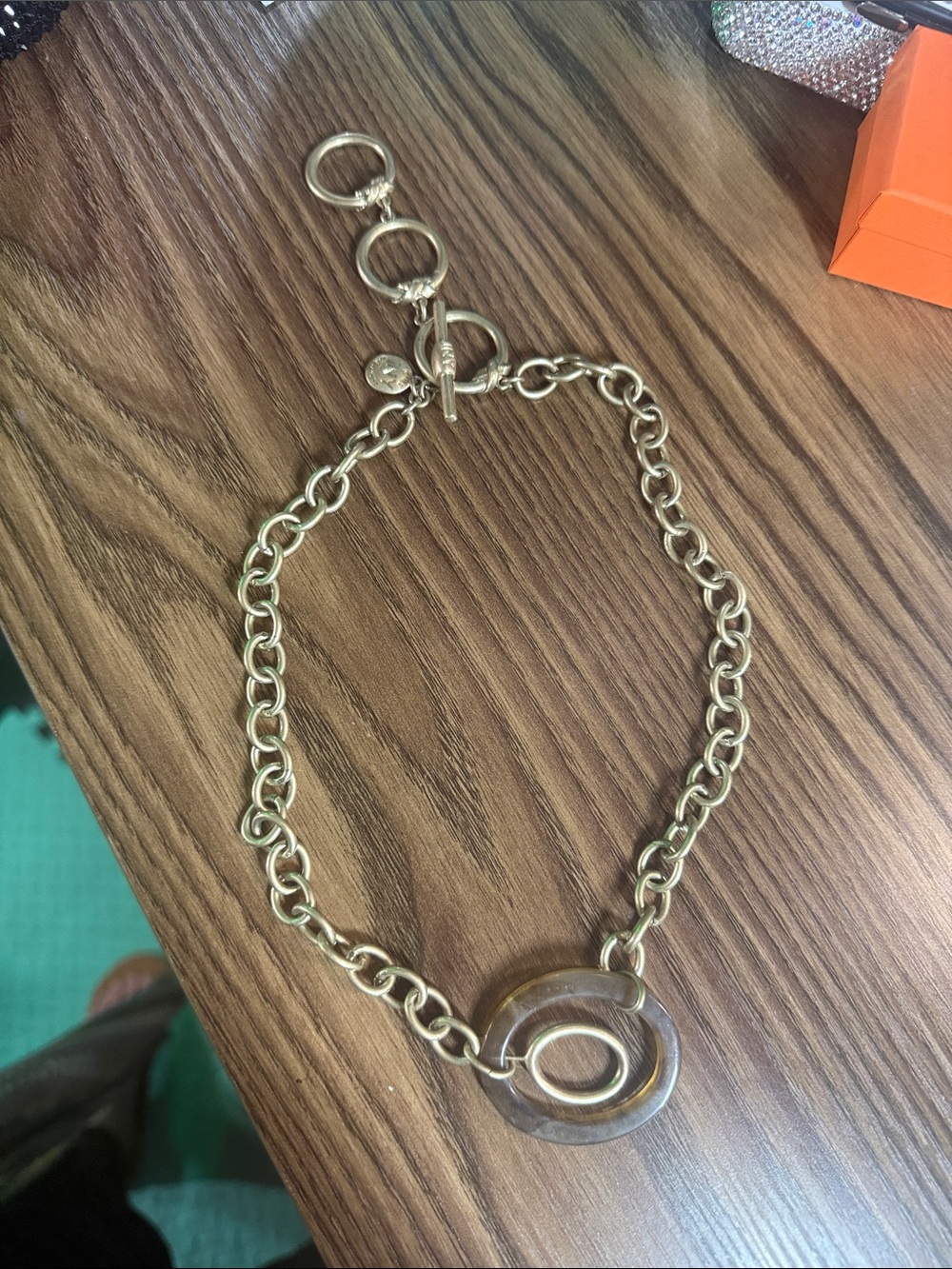 Jones, New York link necklace